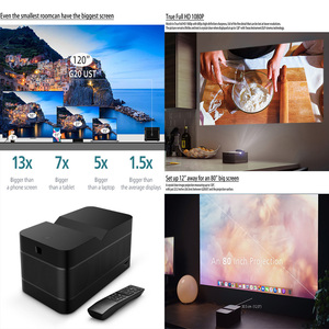 G20ust Siêu Ngắn Tập Trung 1080P 500 ANSI Lumens Tự Động Tập Trung Tự Động Keystone Rạp Hát Tại Nhà Thông Minh <span class=keywords><strong>DLP</strong></span> Android Chiếu Cho Nhà Sử Dụng - Product Image 4