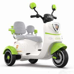 Double Seat <strong>12V</strong> 4.5AH 380*2 Motor Kids Electric <strong>Motorcycle</strong> <strong>Ride</strong> <strong>on</strong> Tricycle with Remote Control for Parent-child Outdoor Play - Product Image 6