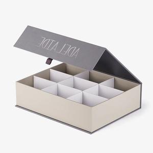 Logo personalizzato di lusso grande vano in cartone di carta biscotti confezione regalo per biscotti con divisori - Product Image 5