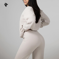 F240313 Ensemble Décontracté Personnalisé Femme, Vêtements de Mode pour Femmes Grande Taille Ample Surdimensionné Deux Pièces, Tenue Femme