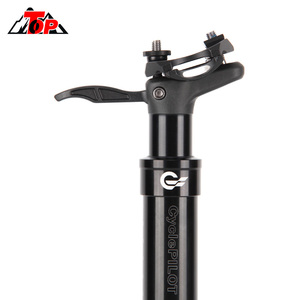 <span class=keywords><strong>Tige</strong></span> de <span class=keywords><strong>selle</strong></span> de vélo de montagne télescopique hydraulique réglable Top HT12 375 mm 30,9/31,6 en alliage d'aluminium rétractable - Product Image 1
