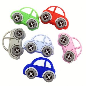 Coche de policía, camión de bomberos, cuentas focales, excavadora, cuentas de silicona, <span class=keywords><strong>mordedor</strong></span> de bebé de grado alimenticio, punto al por mayor - Product Image 6