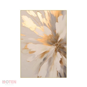 100% vẽ tay trừu tượng hoa vàng sơn dầu trên vải trang trí hoa cổ điển sơn tường - Product Image 2