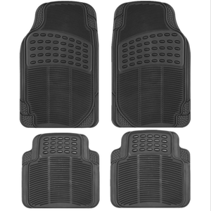 Tappetino per auto in materiale PVC, grigio nero, colore marrone, misura universale, Set <span class=keywords><strong>4</strong></span> pz, - Product Image 3