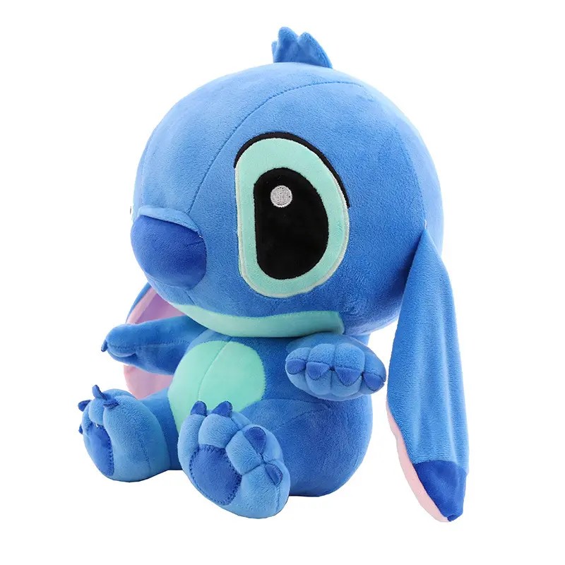 2022 Factory Wholesale Price Cute 45cm Blue Pink Cartoon Plush Toy Stitch Baby Plush Toys Children's Day Gift