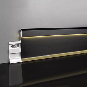 Battiscopa in lega di alluminio pavimento a parete battiscopa a <span class=keywords><strong>LED</strong></span> battiscopa a <span class=keywords><strong>led</strong></span> in alluminio illuminazione battiscopa luci da pavimento a <span class=keywords><strong>led</strong></span> - Product Image 2