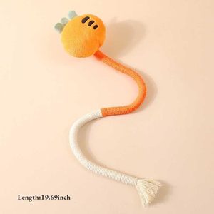 Jouet interactif pour animaux de compagnie en coton écologique : Corde à mâcher pour chien et chat, bâtonnet en peluche et corde à mâcher en peluche avec herbe à chat pour chats - Product Image 2