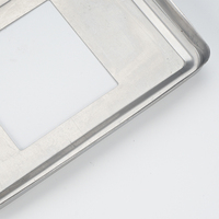 BNS 304 Plaque de base carrée décorative pour poteau de sol, accessoires de garde-corps personnalisables en acier inoxydable au design moderne