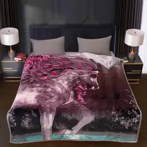 China Stock 100 Polyester Warm Keeping Thick Soft Hand Touch Flannel Blanket for heat press printing