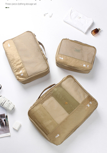 Sacchetti di stoccaggio per indumenti resistenti all'acqua 3 set di imballaggio cubo promozionale borsa da viaggio leggera Organizer <span class=keywords><strong>Bag</strong></span> - Product Image 5