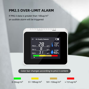 Sensor de gravedad de correa 8 en 1, medidor inteligente de CO2, PM2.5, para el hogar, medidor de temperatura de humedad, formaldehído, TVOC, HCHO, detección de calidad de Gas - Product Image 5