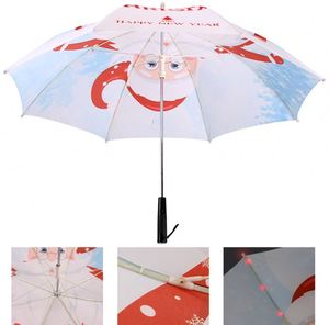 Paraguas Recto Semiautomático con Luces LED para Niños, Personalizable, de Tela Oxford, Resistente al Viento e Impermeable, Regalo de Navidad - Product Image 4
