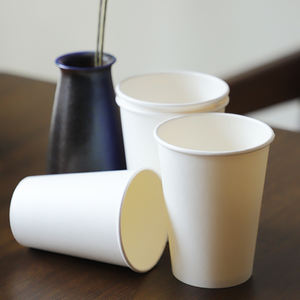 Kraft Paper Cups <b>Disposable</b> Eco Friendly Brown Paper Cup with <b>Lid</b> Single Wall 14/16oz Custom Kraft Cups for Hot Coffee Beverages - Product Image 3