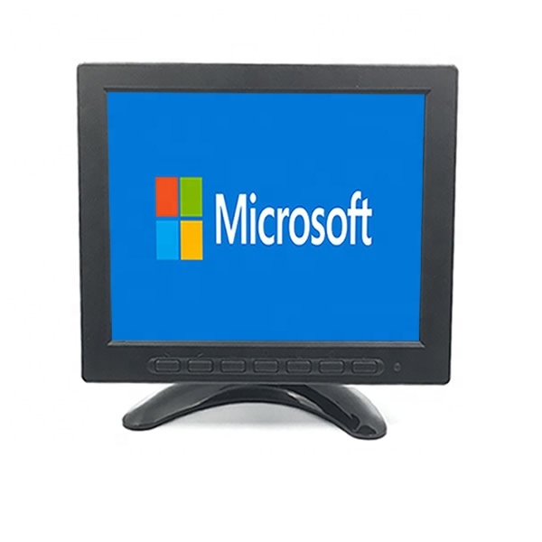 DC12V TFT LED CCTV Monitor 8 Inch Car Full Color LCD TV Monitor Small Size Screen Wall Mount Desktop With VGA BNC AV Connector