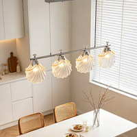 Lustres suspendus en verre minimalistes et modernes, vente en gros d'usine, AC110V AC220V, lustres LED en forme de coquille