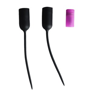 Dilatateur urétral vibrant en silicone souple, jouet de masturbation pour adultes, noir - Product Image 5
