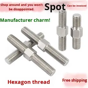 <span class=keywords><strong>Tornillo</strong></span> Bidireccional de Acero Inoxidable, Hexagonal, de Doble Cabeza, <span class=keywords><strong>Rosca</strong></span> Positiva y Negativa, <span class=keywords><strong>Izquierda</strong></span>/Derecha, <span class=keywords><strong>M6</strong></span> M8 M10-M16, Métrico - Product Image 3