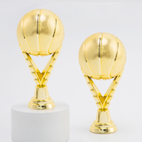 Trophée de basketball en plastique doré le plus vendu, pièces assemblables, imprimé UV, récompense de championnat pour les matchs de basketball GZ50