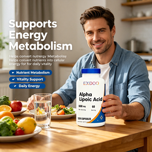 Capsules d'acide alpha-lipoïque OEM 300 mg 600 mg Haute Pureté Antioxydant pour le Soutien de la Glycémie, la Santé Nerveuse et <span class=keywords><strong>Anti</strong></span>-Âge - Product Image 5