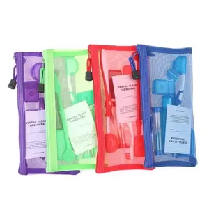 high quality lime green dental floss bags