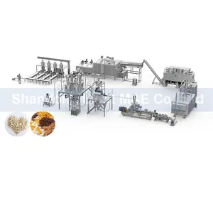 Ligne de production de machines de flocons de maïs Machine d'extrudeuse de farine de céréales petit déjeuner Arrow Ft75