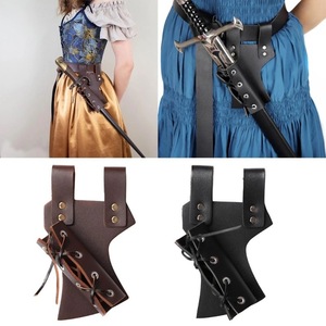 Funda de <span class=keywords><strong>espada</strong></span> de cuero Medieval europeo para Cosplay, soporte de <span class=keywords><strong>espada</strong></span> para fiesta de juego de rol LARP, cinturón colgante de cuero de imitación para Cosplay - Product Image 3