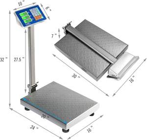औद्योगिक इलेक्ट्रॉनिक वजन पैमाने 500 KG टीसीएस इलेक्ट्रॉनिक मंच पैमाने 300 KG - Product Image 4