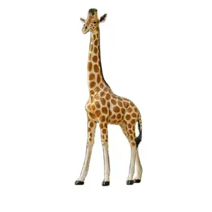 2021 Hand Made Fiberglass Material Realistic Life Size 2m Big Animal Giraffe Statue