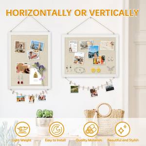 Tableros <span class=keywords><strong>de</strong></span> Anuncios <span class=keywords><strong>de</strong></span> Lino, Tablero <span class=keywords><strong>de</strong></span> <span class=keywords><strong>Corcho</strong></span> <span class=keywords><strong>de</strong></span> Doble Cara para Paredes, Tableros <span class=keywords><strong>de</strong></span> Anuncios Pequeños con Marco <span class=keywords><strong>de</strong></span> Madera - Product Image 4