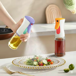 Spray e Dispensador de Azeite de 150Ml 200Ml 300Ml 500Ml Garrafa de Vidro Ecológica Reutilizável para Cozinhar Salada Fritar Churrasco - Product Image 5