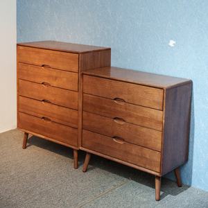 Cómoda Moderna <span class=keywords><strong>de</strong></span> <span class=keywords><strong>Madera</strong></span> Maciza con 4 Cajones, Cómoda Minimalista <span class=keywords><strong>para</strong></span> Ahorrar Espacio, Cómoda Delgada <span class=keywords><strong>para</strong></span> Dormitorio o Sala <span class=keywords><strong>de</strong></span> Estar - Product Image 5