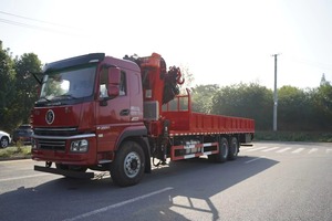 รถบรรทุกติดเครน Shacman 6x4 ขนาด 16 ตัน แบบ Knuckle Boom Crane สำหรับส่งออก ใช้ในงานก่อสร้าง - Product Image 3
