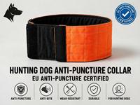 Collier anti-coupure et anti-morsure pour chien de qualité professionnelle, certifié Kevlar niveau 4 UE, équipement de chasse protecteur souple