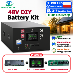 ชุดแบตเตอรี่ Lifepo4 48v สำหรับประกอบเอง พร้อมกล่องแบตเตอรี่ RS485 CAN JK V19 200A BMS สำหรับเก็บพลังงานในที่อยู่อาศัย คลังสินค้าโปแลนด์ DDP - Product Image 1