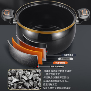 <span class=keywords><strong>Olla</strong></span> <span class=keywords><strong>a</strong></span> Presión Multifuncional de Hierro Fundido Antiadherente de 8L Fabricada en China, <span class=keywords><strong>Olla</strong></span> <span class=keywords><strong>para</strong></span> Sopa con Características de Seguridad Únicas, Recubierta de Esmalte - Product Image 6