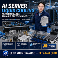 Services de Fabrication de Composants de Précision OEM Personnalisés pour Plaques de Refroidissement Liquide de Serveurs IA par Usinage CNC 5 Axes