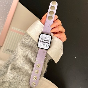 Correa de Reloj XINGX de Mezclilla con Botones para Apple 11, Apple S10, iWatch 9, S8, 7, 6, 5, 4, SE, 3, <span class=keywords><strong>Xiaomi</strong></span> 9 Pro - Product Image 5