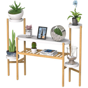 Minimalist Multi Tier Plant Stand Bamboo Indoor Succulent <b>Shelf</b> Nordic Style Living Room Furniture <b>Modern</b> Home Decor Rack - Product Image 5
