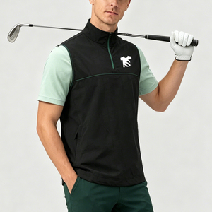 Débardeur Homme Décontracté à Col Zippé, Sans Manches, Uni, Personnalisable avec Impression Sérigraphique, Qualité Supérieure, Vente en Gros - Product Image 4
