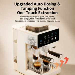 เครื่องชงกาแฟอัตโนมัติเต็มรูปแบบ แรงดันสูง 20 บาร์ พร้อมระบบควบคุมหน้าจอสัมผัส สำหรับใช้ในบ้านและเชิงพาณิชย์ - Product Image 4