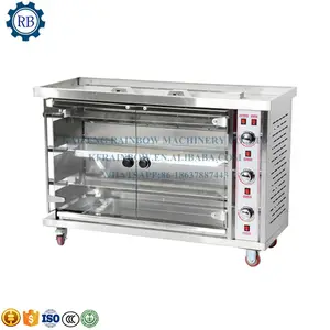 Gas Roterende Rotisserie Oven Voor Kippen Eenden Commercieel Roosteren Kippenmachine Roterende Spies Rotisserie