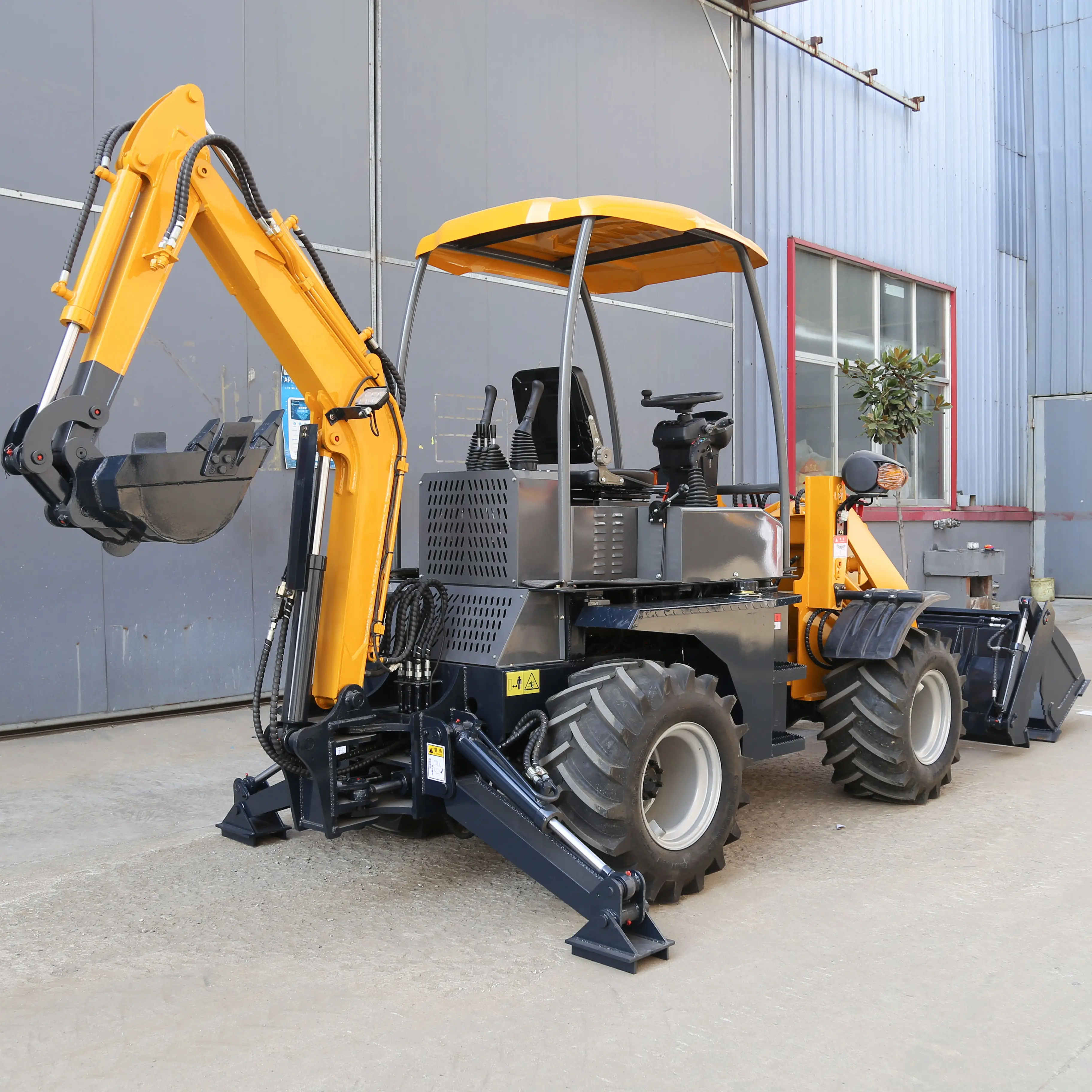 Máquina de movimentação da terra mais barata mini trator, escavadora rebocável para venda