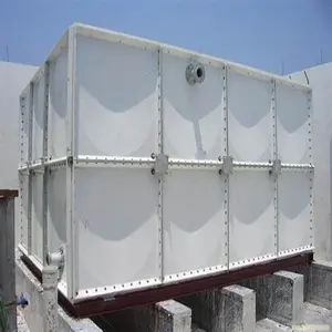 Fiberglass water tank 15m3 water tank square fiberglass tank