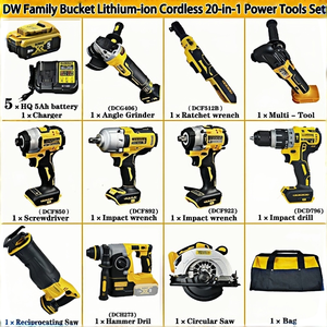 Hot Selling Model, Lithium-Ion Battery Brushless Power Tool Kit, Jigsaw Tools,20-in-1 Multi-Function Tool Kit - Product Image 2