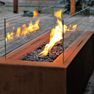 Outdoor <b>Fire</b> <b>Pit</b> Burner Corten Steel Outdoor Gas <b>Fire</b> <b>Pit</b> - Product Image 1