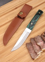 Couteau à viande portatif d'extérieur Barbecue mangeant du boeuf et de l'os d'agneau couteau de coupe acier inoxydable ménage couteaux à steak de fruits
