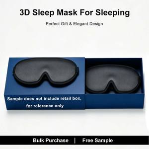 Masque de sommeil profilé CM – Achat en gros – Prix de gros – Emballage cadeau – Idéal pour les dormeurs latéraux – Masque de nuit 3D occultant - Product Image 1