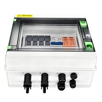 Boîtier de distribution à commutateur de transfert automatique 2P, inverseur de source double alimentation avec protection contre les courts-circuits et les surcharges MCB, IP65