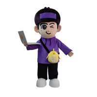 Jouets en peluche personnalisés de haute qualité, mascotte de dessin animé, cosplay adulte, avec peluche super douce, costume d'Halloween fait main à partir de conception photo