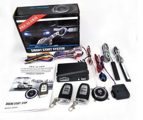 Sistema di Allarme auto Keyless Entry System Chiusura Centralizzata del Pulsante Del Motore Smart key sistema di arresto di inizio del motore keyless entry